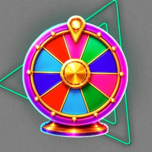 Colourful prize wheel