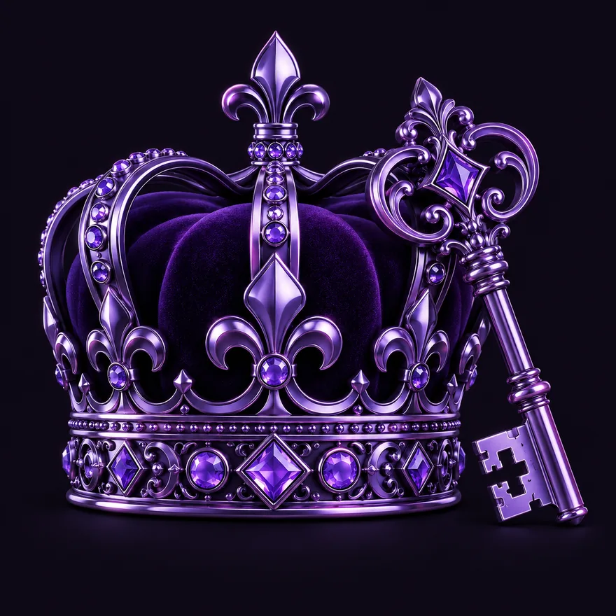 Royal crown and key — Tab66
