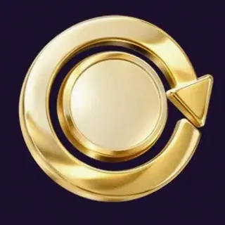 Gold circular arrow — Tab66