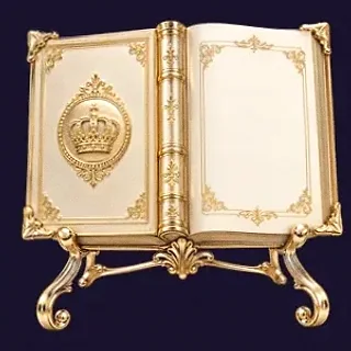 Ornate open book — Tab66