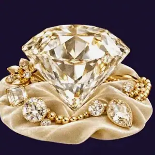 Faceted diamond gemstone — Tab66