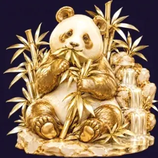 Panda eating bamboo — Tab66